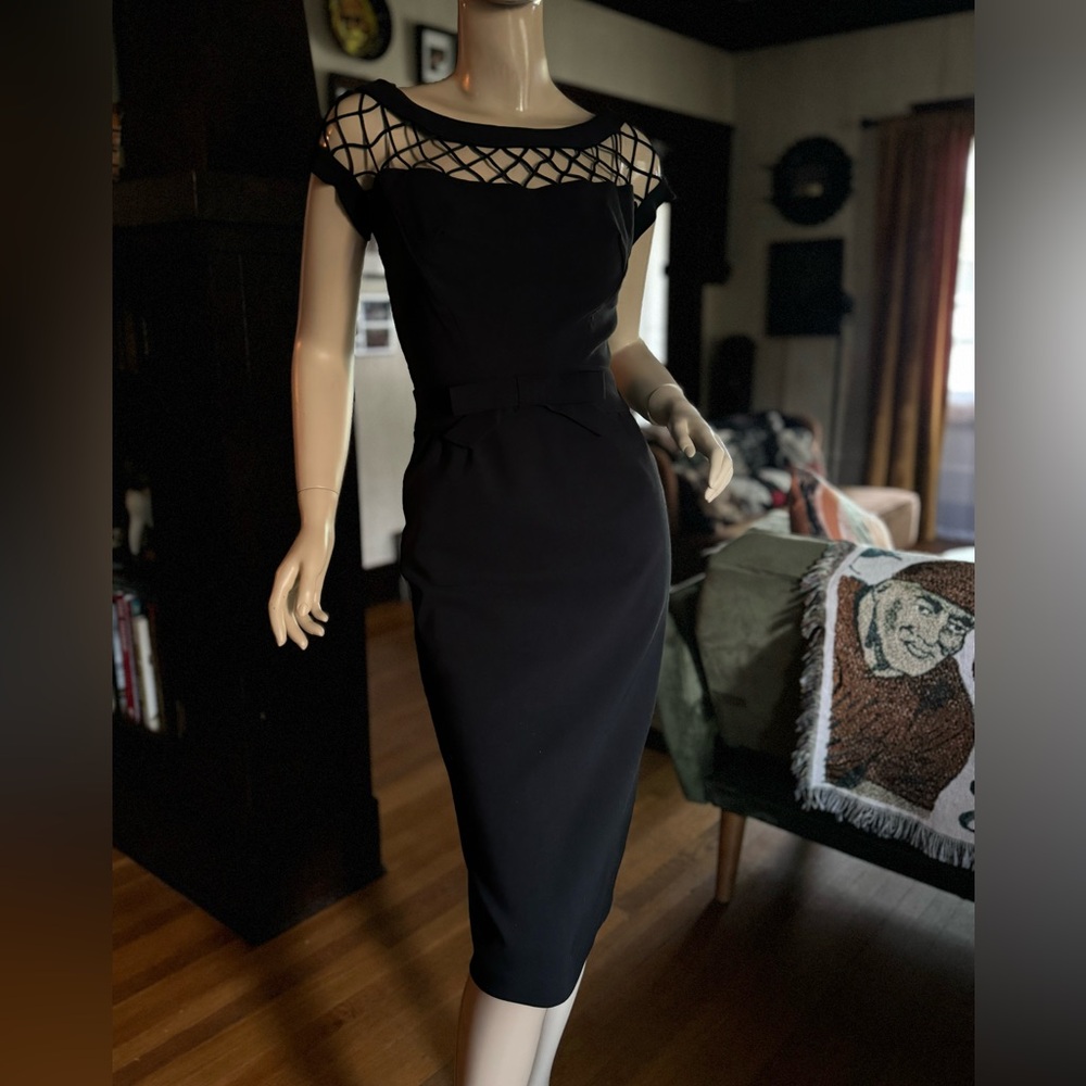 TATYANA-1950’s Style COCKTAIL DRESS Black